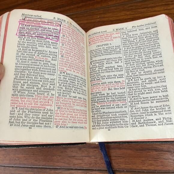 Mini Red Letter New Testament Translated Out of the Original Greek Early 1900's - Picture 7 of 13